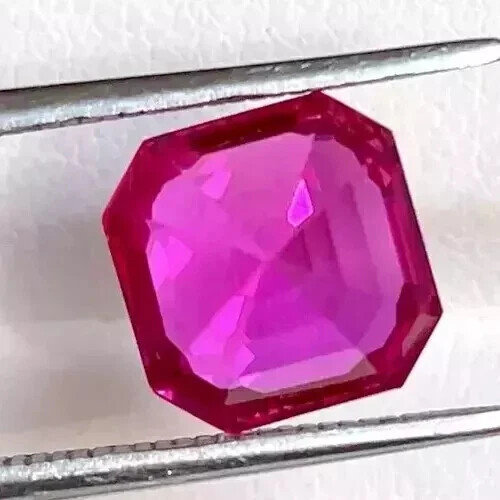Natural 30.26 Ct AGL Certified Pink Sapphire Asscher Cut Loose Rare Gemstone