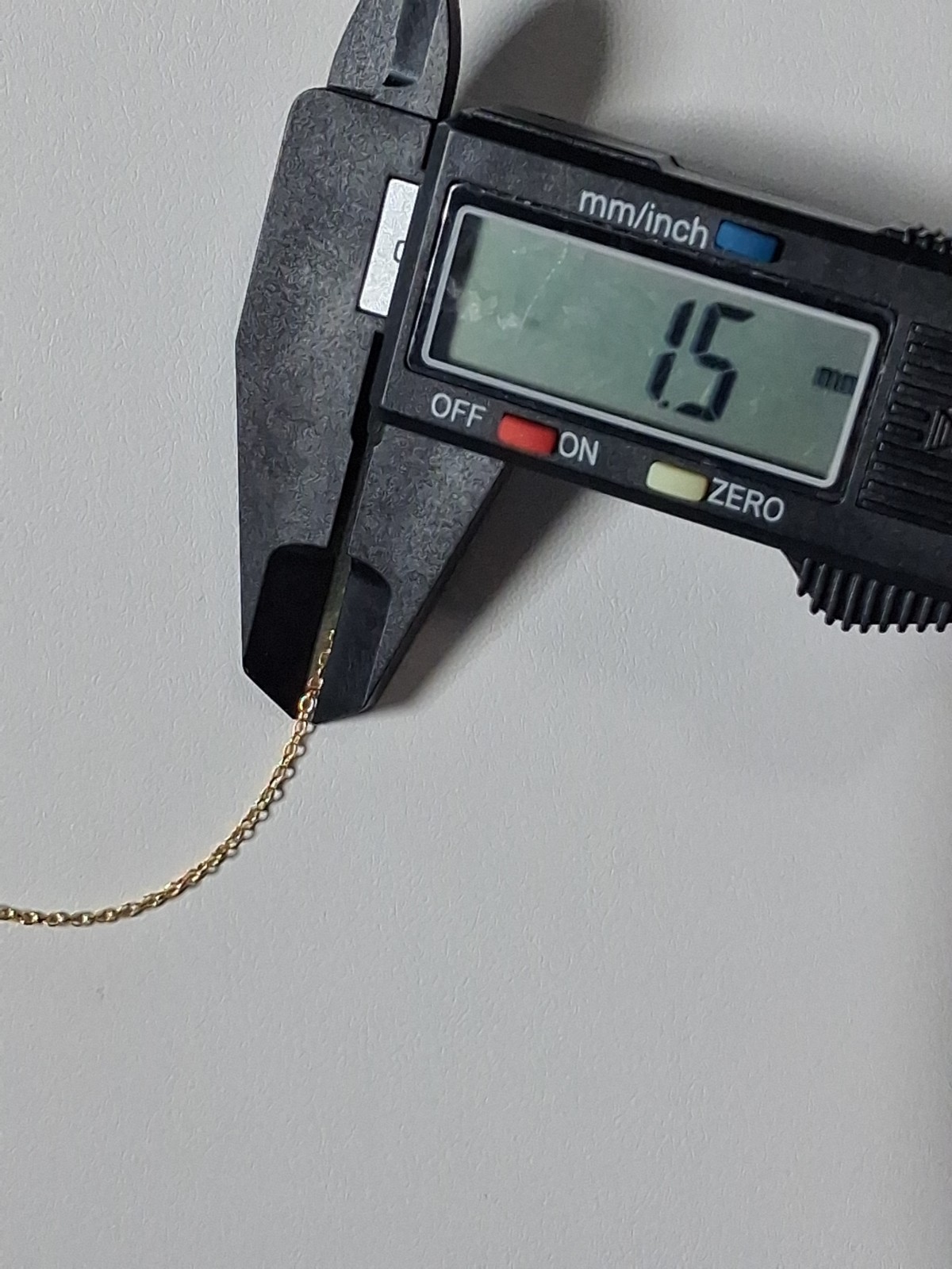 10k Yellow Gold 16″ Tight Anchor Chain 1.5mm