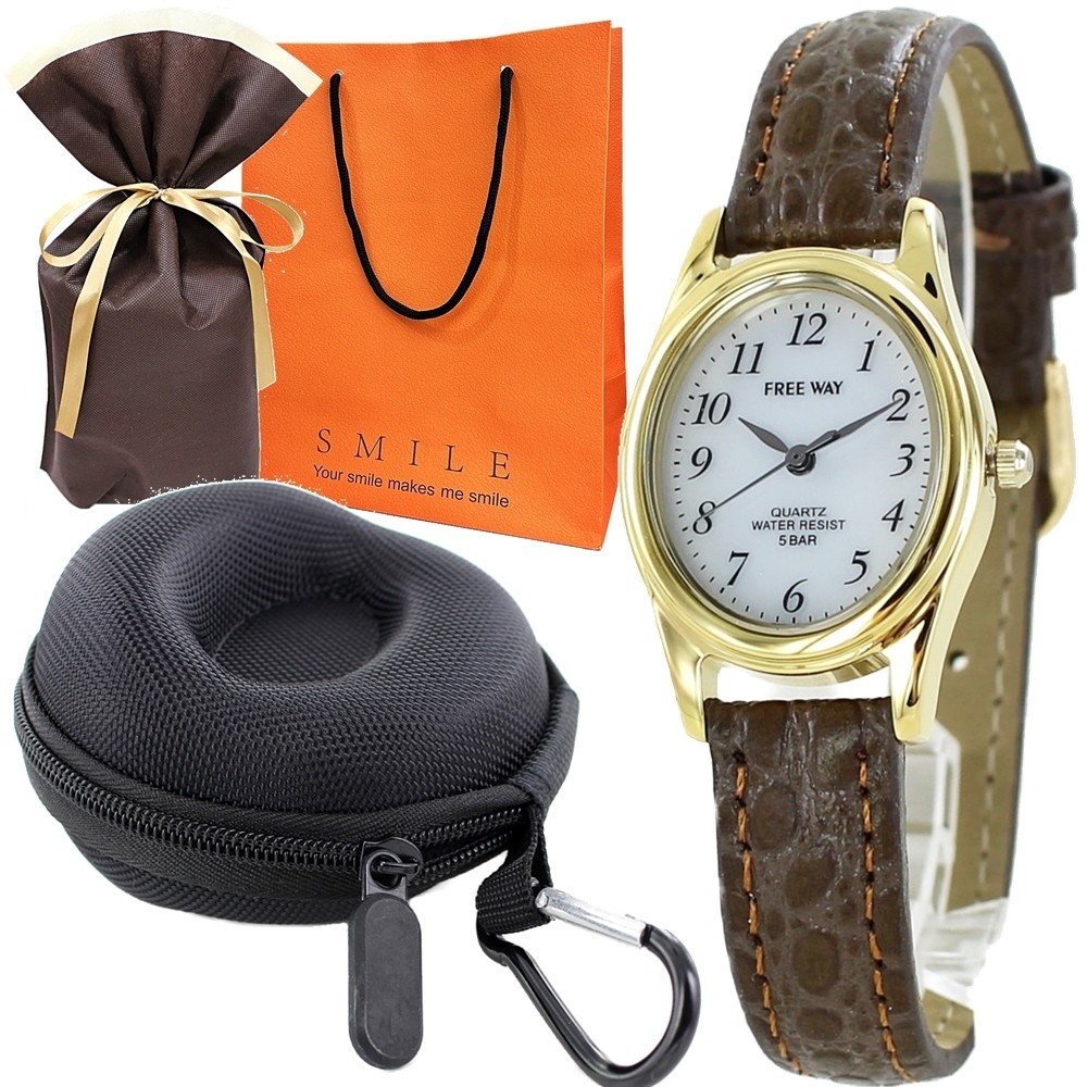 Wrapped gift set for women Citizen solar wristwatch with case for birthdays bulk