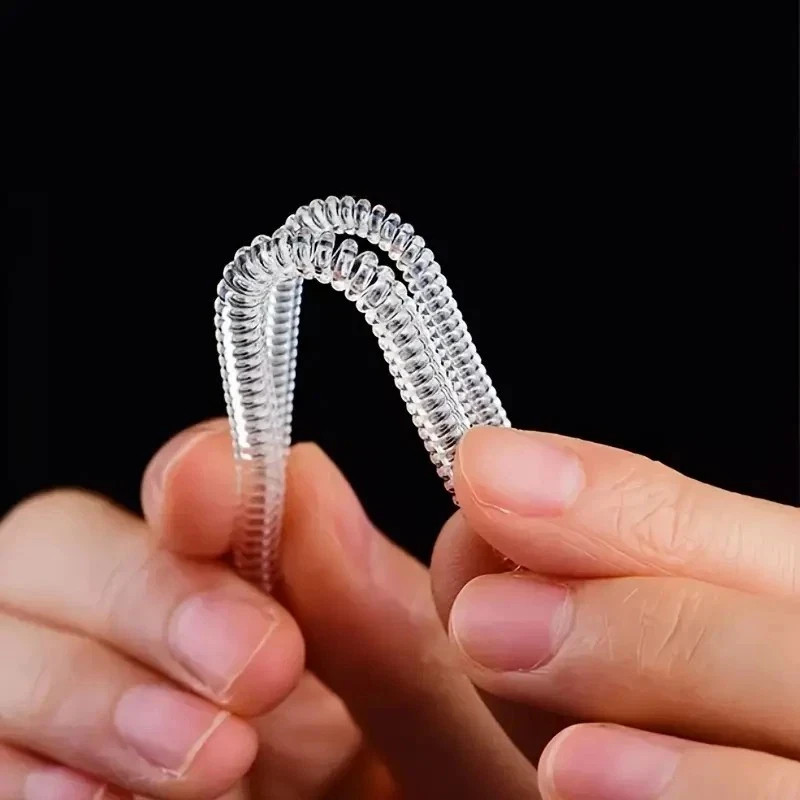 4PCS Clear Ring Size Adjuster Invisible Ring Sizer Guard for Loose Rings