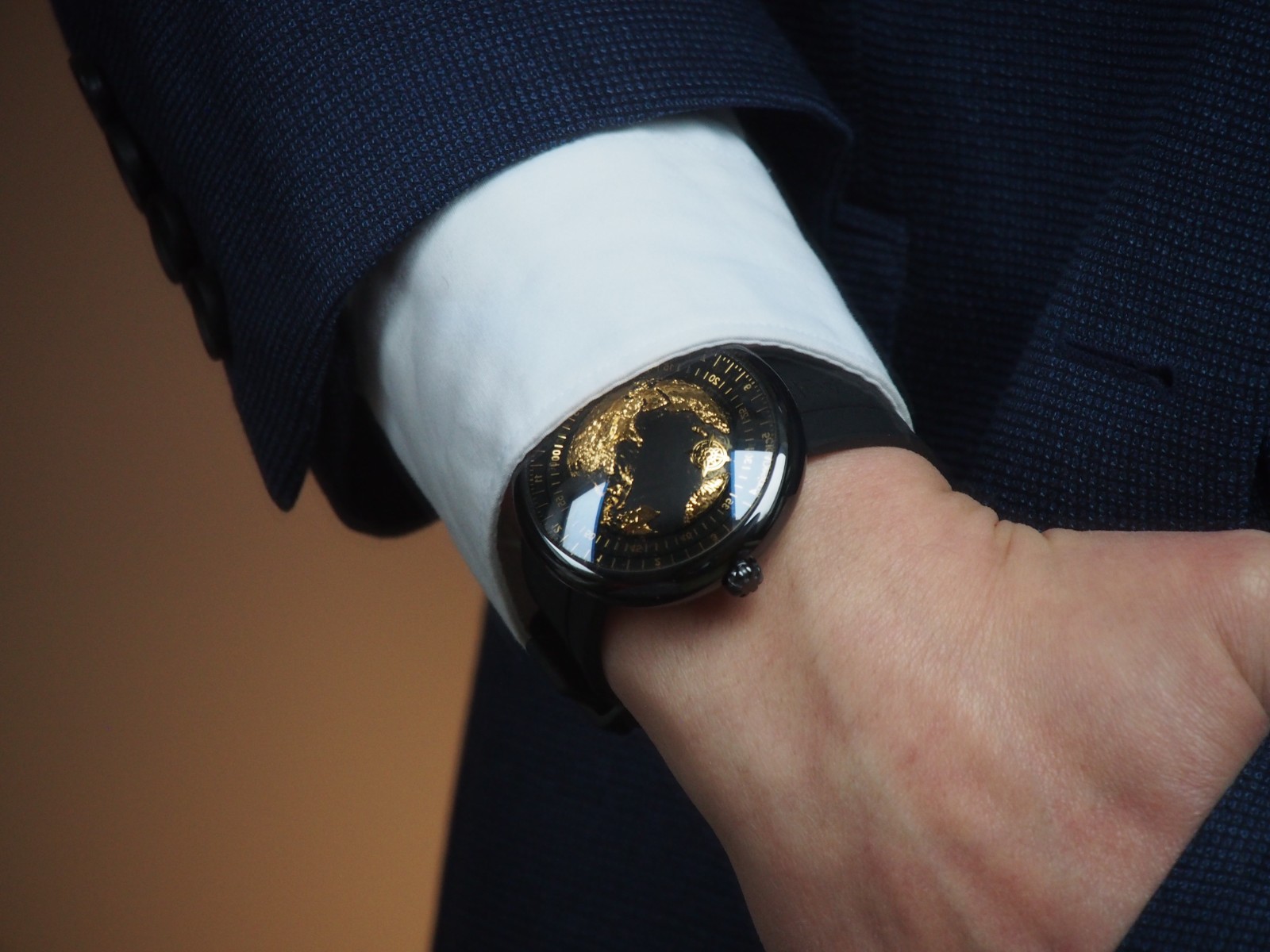 CIGA design Blue Planet Gilded Age Gold Plated Dial GPHG Award, EU Warehouse