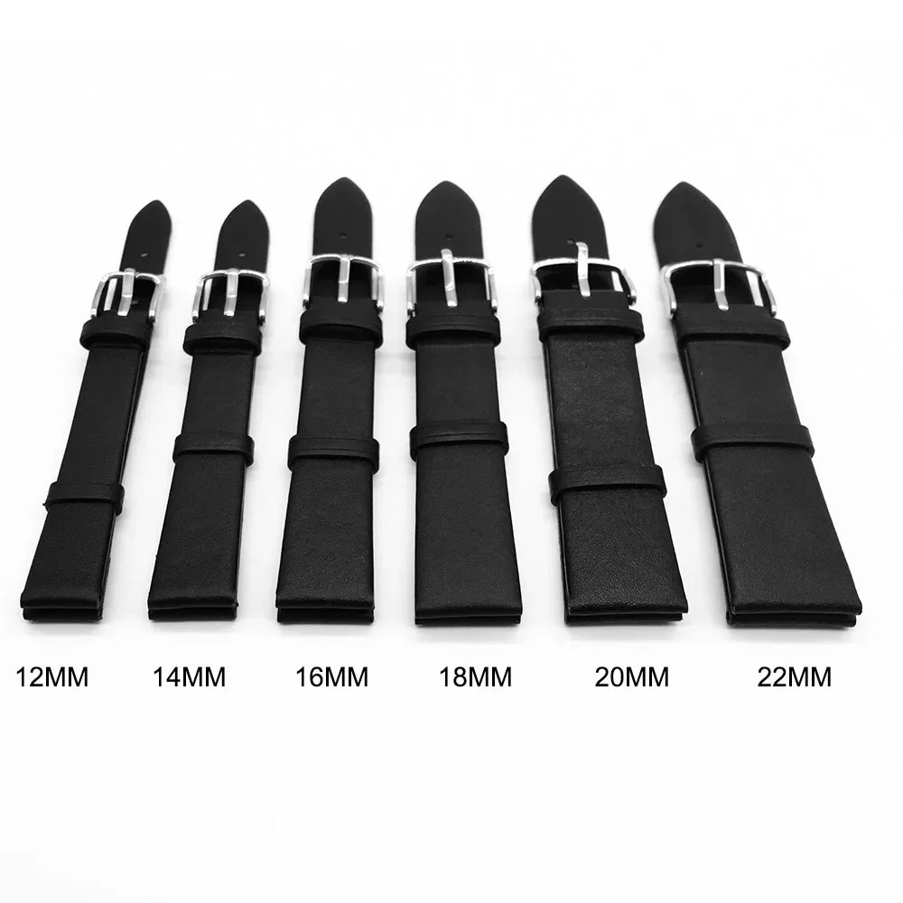 Leather Watch Band 12mm 14mm 16mm 18mm 20mm 22mm Pin Buckle Strap