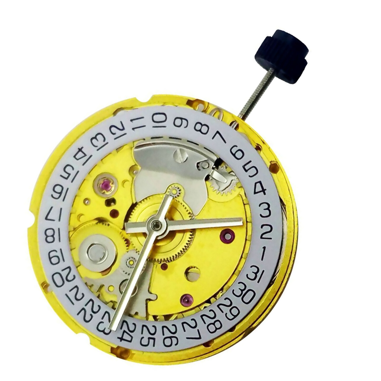 White/Gold Retro Clone 25 Jewels Automatic Watch Movement For ETA 2824 2824-2 B