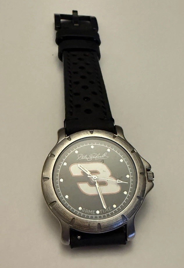 Dale Earnhardt #3 NASCAR Game Time Driver Series Watch New Leather Racing Strap