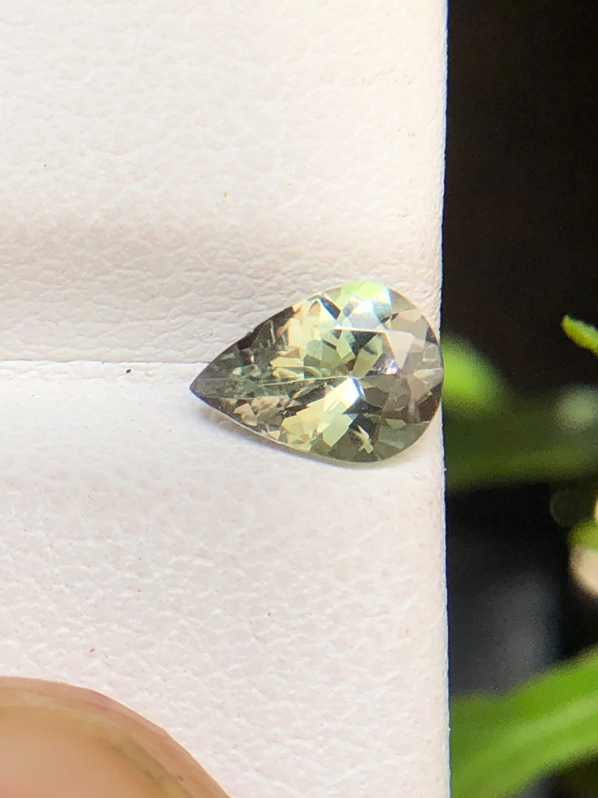 Natural Tanzanite Pear, Golden Purple Color 7×5 MM Faceted Zoisite Gemstone