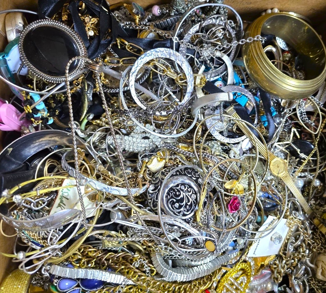 3 Lbs Pounds Unsorted Huge Lot Jewelry Vintage Now Junk Art Craft Treasure Fun