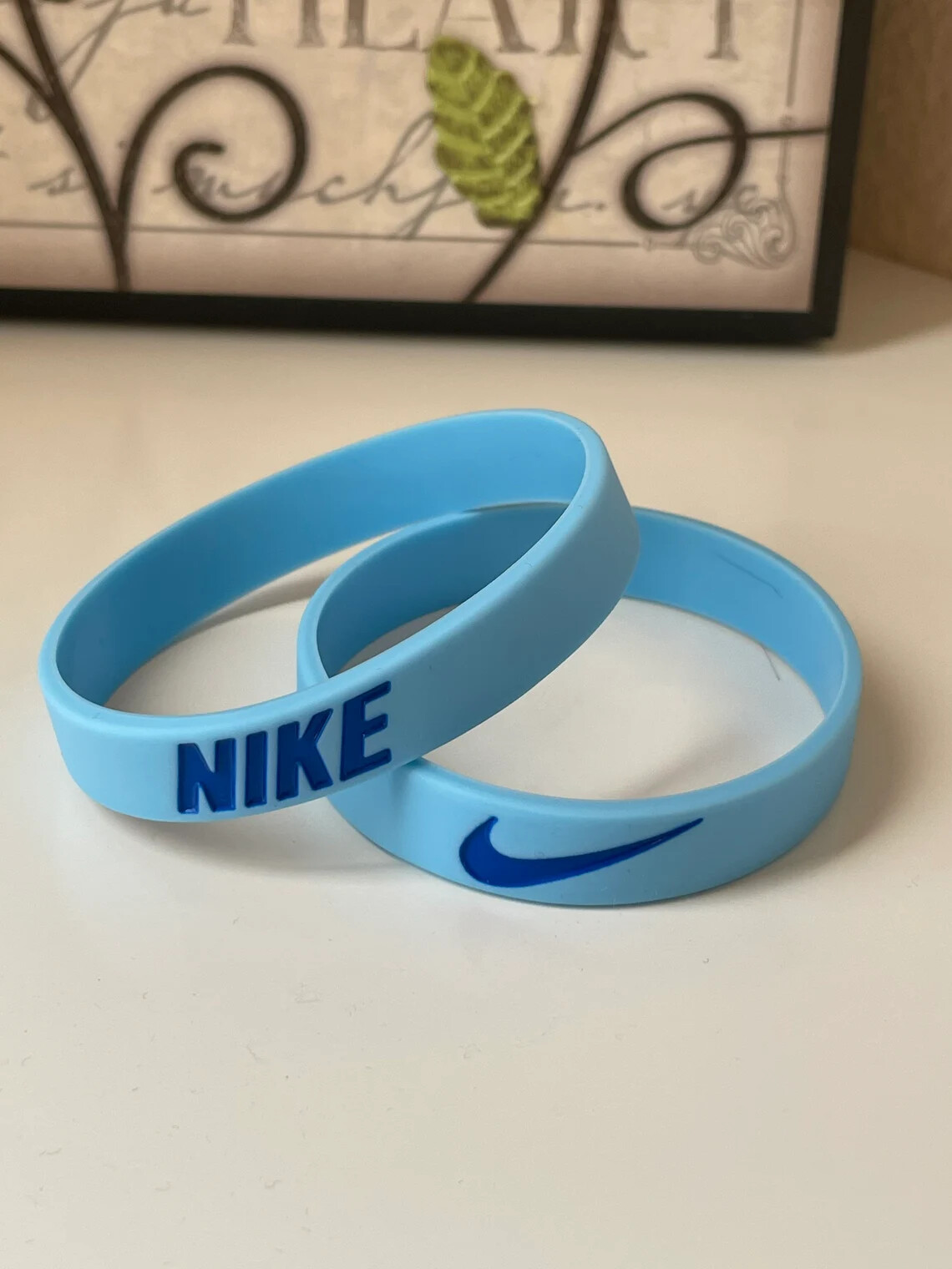 Unisex Adult and Kids Sports Nike Silicone Rubber Stretch Washable Bracelet