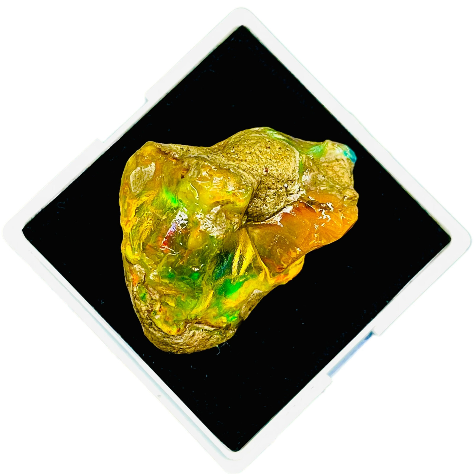 83 Cts Natural Ethiopian Opal Raw Rough 38x26mm Untreated Loose Gemstone