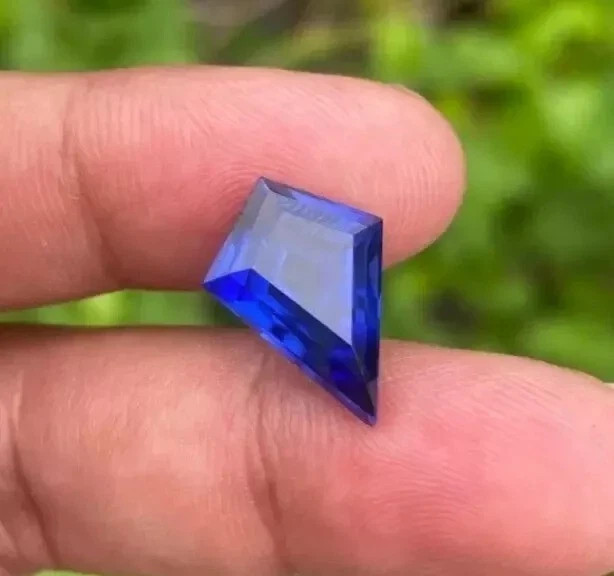 Natural 15.02 Ct Ceylon Blue Sapphire Fancy Cut Certified Loose Gemstone+ Gift