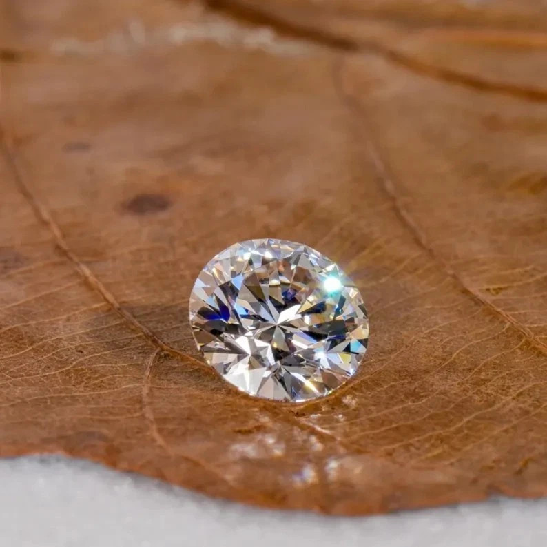 4.00 Carat Round Lab Grown Diamond D Color VVS1 Certified Loose CVD Stone