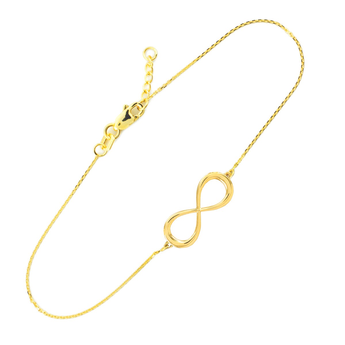 14K Yellow Gold Classic Infinity Bracelet (Available in Yellow/Rose/White Gold)