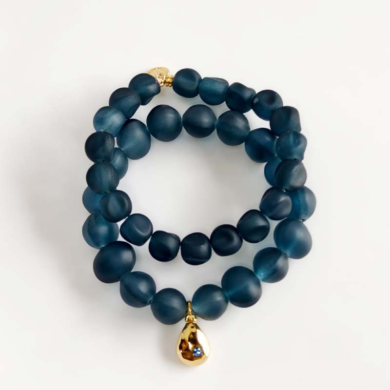 New 2pcs Talbots Bead Stretch Bracelet Gift Chic Women Party Vacation Jewelry