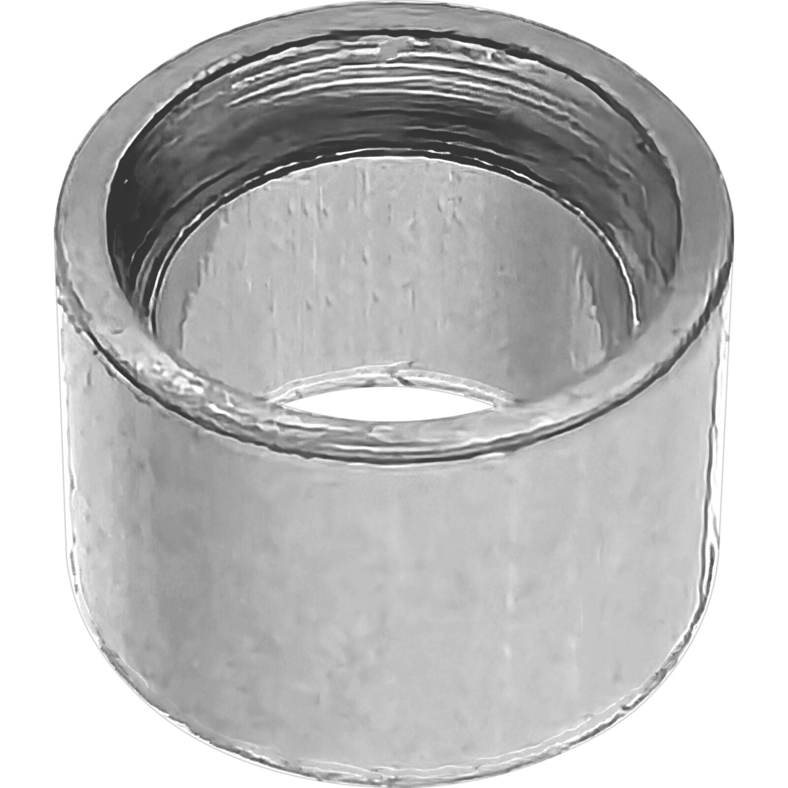14K White Gold Round Straight Bezel Setting 0.1ct 3mm
