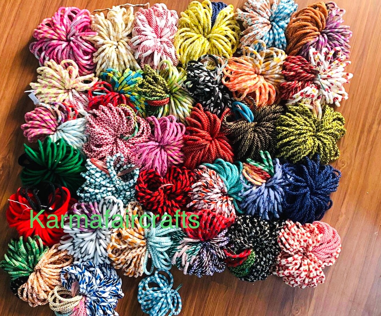 SALE-Wholesale Nepal Glass Beaded Bracelets. 100 pieces. Premium Random Colors.