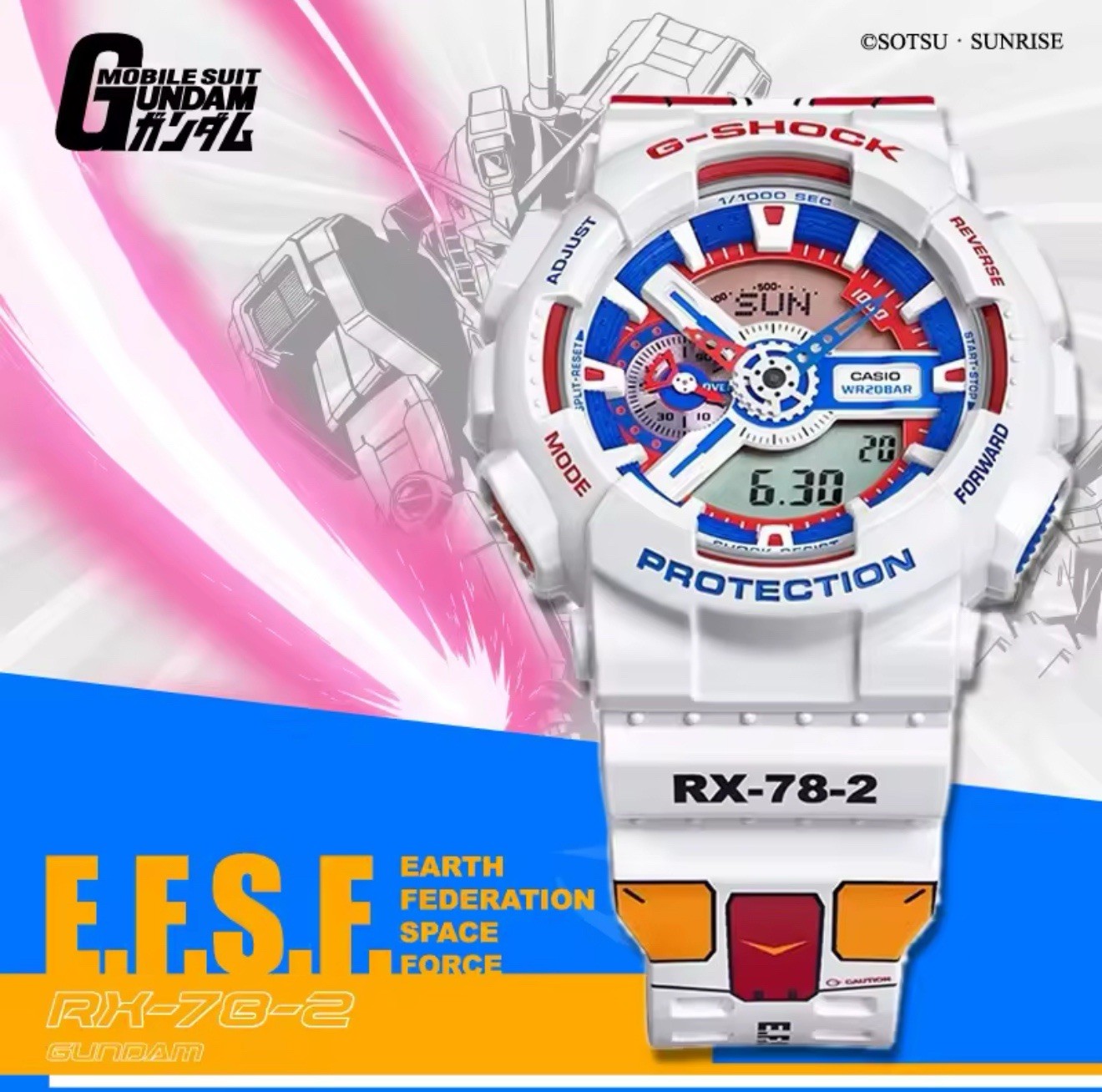 CASIO G-SHOCK Gundam RX78-2 40th Anniversary