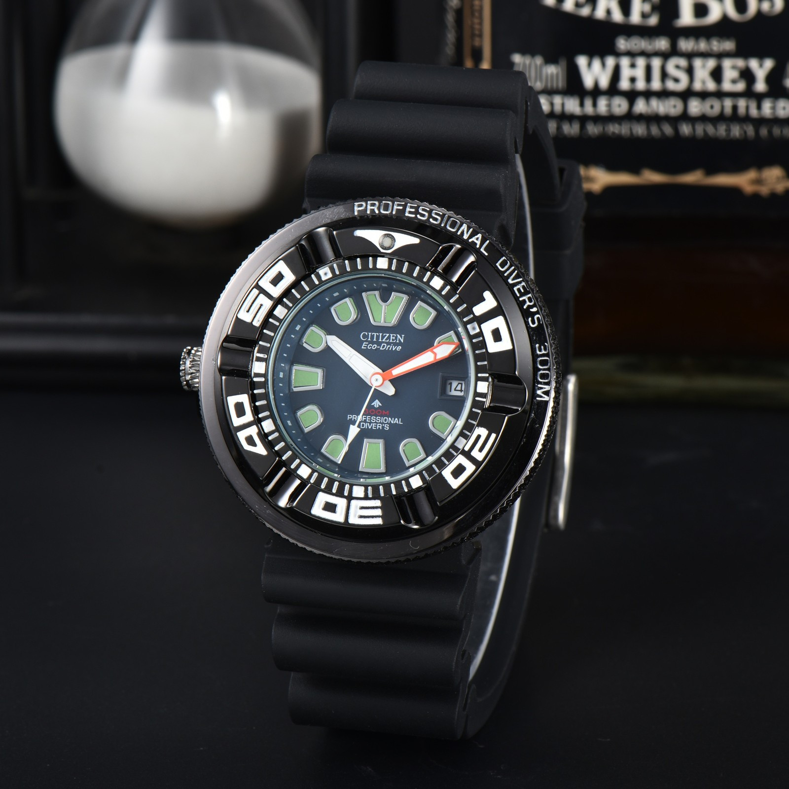 NEW Citizen Promaster Ecozilla Watch Eco-Drive Black Rubber Men Sports Watch