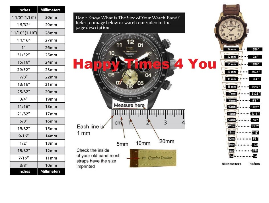 Watch Band Bracelet Straight End Piece With Spring Bar