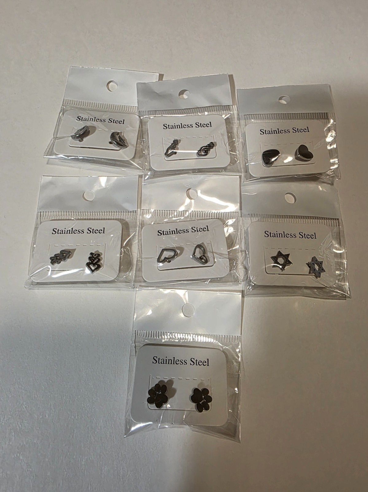 Earrings, Stainless Steel, Women, Various Designs