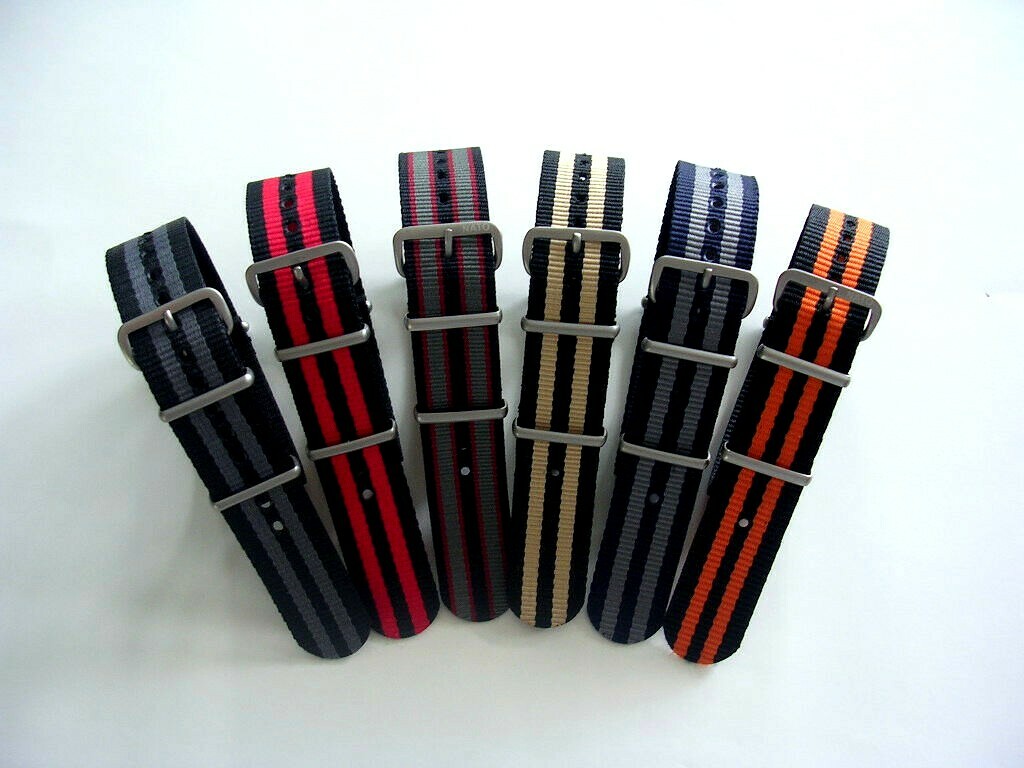 19mm Grey NATO g10 Premium RAF watch strap band MoD Bonded IW SUISSE 18 20 22 24