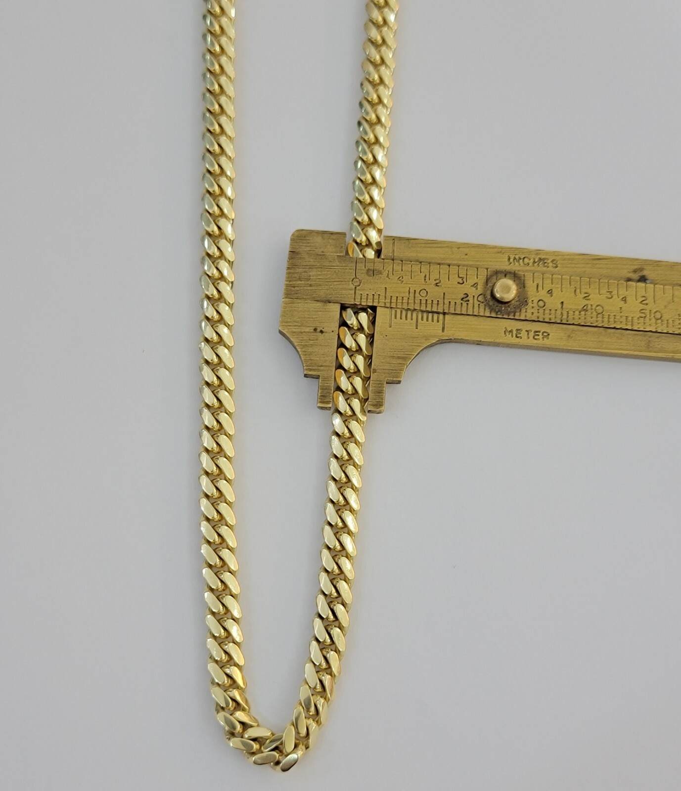 Solid 10k Gold Miami Cuban Link Chain Necklace 6mm 20″/22″ Men 10kt Yellow Gold