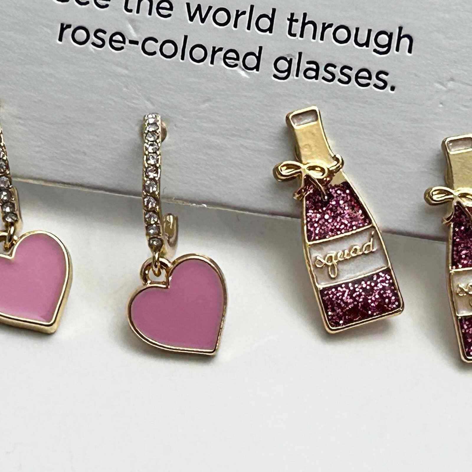 SUGARFIX by BaubleBar ‘Yes Way Rose’ Earring Set Pink/Purple