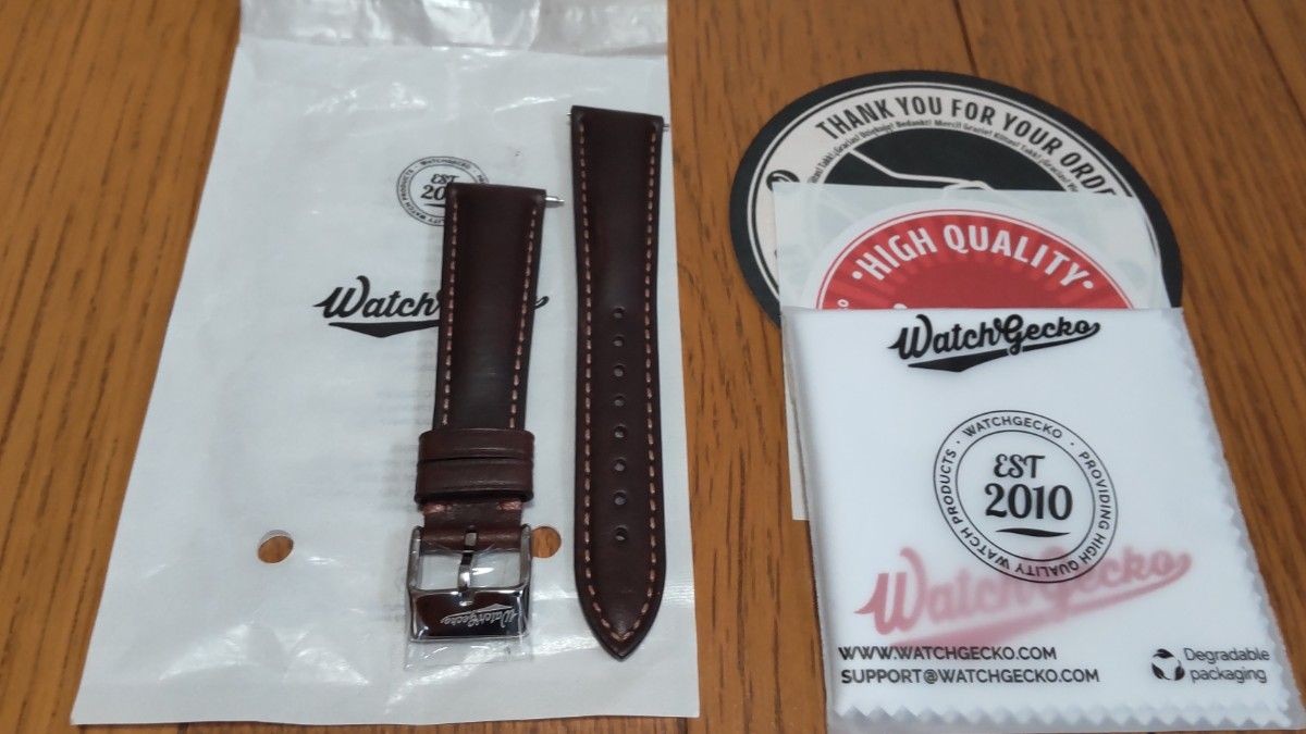 WatchGecko WatchGecko Vintage Italian Made Leather Watch Strap 20mm
