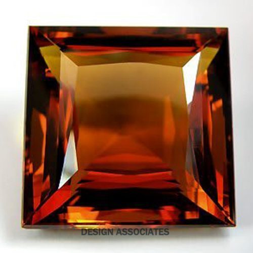 MADEIRA CITRINE 5 MM SQUARE CUT FROM BRAZIL