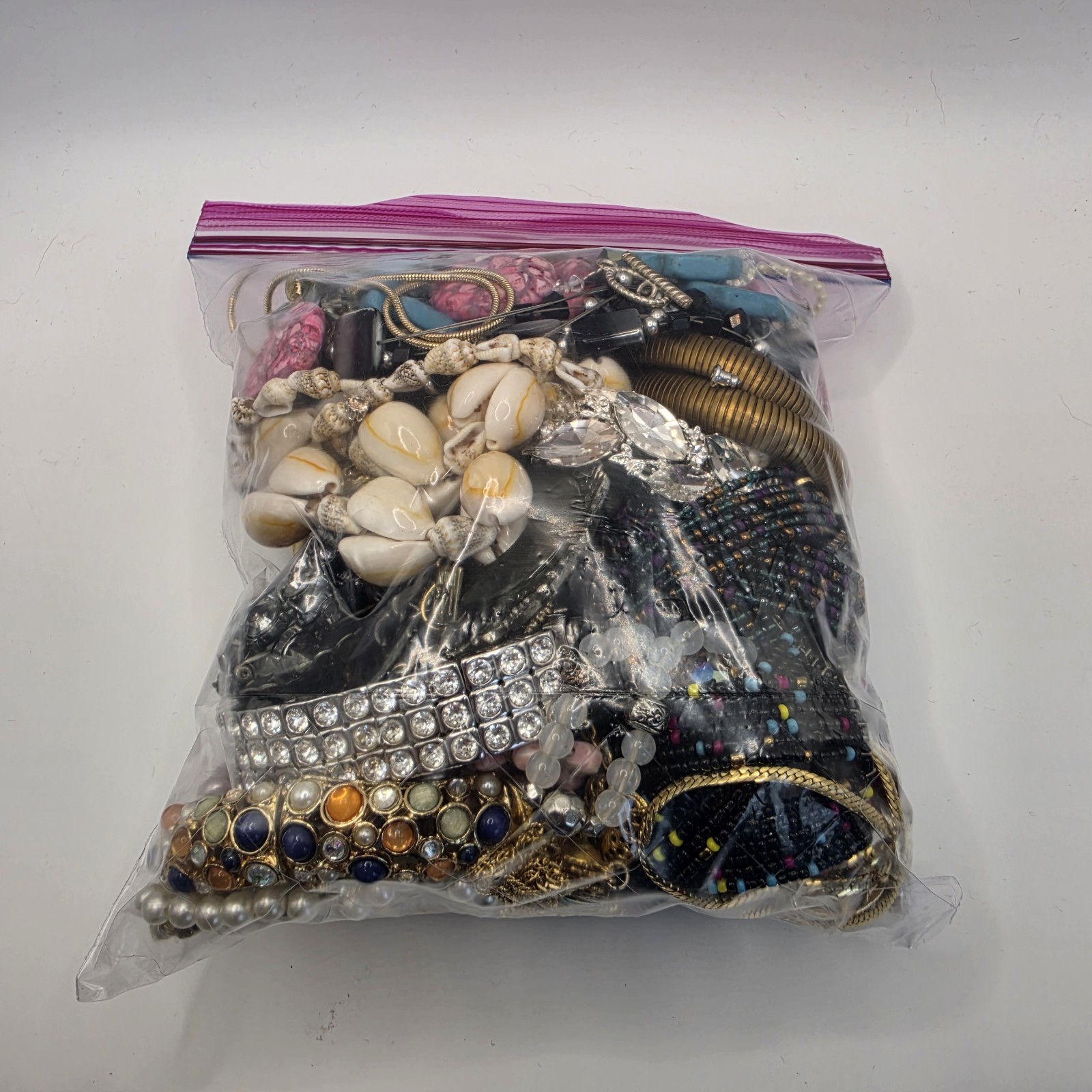 Bag Old Unsearched Jewelry Lot Vintage Estate Find Junk Drawer Aprox 4lbs