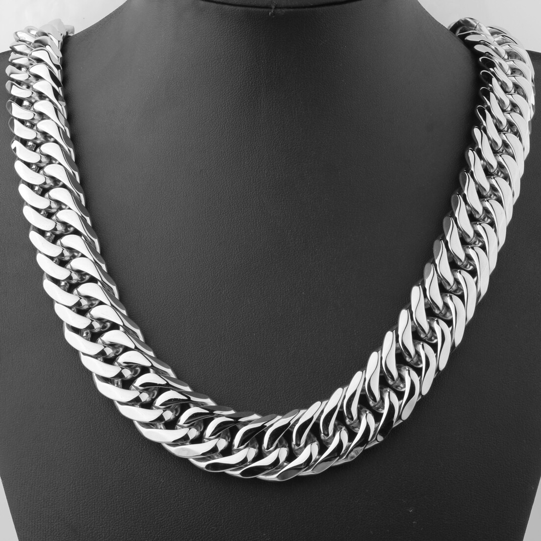 Heavy Strong Men Stainless Steel Curb Cuban Link Chain Necklace Jewelry