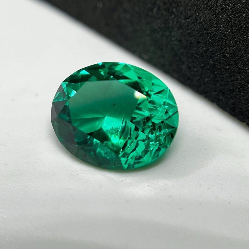 10Ct Natural Colombian Green Emerald Oval Cut Gemstone Loose emerald Jewelry Gem