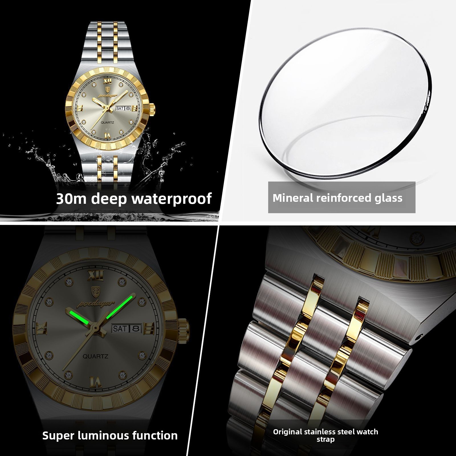 Ultra-thin women’s watch waterproof luminous student quartz lady’s Wristwatch