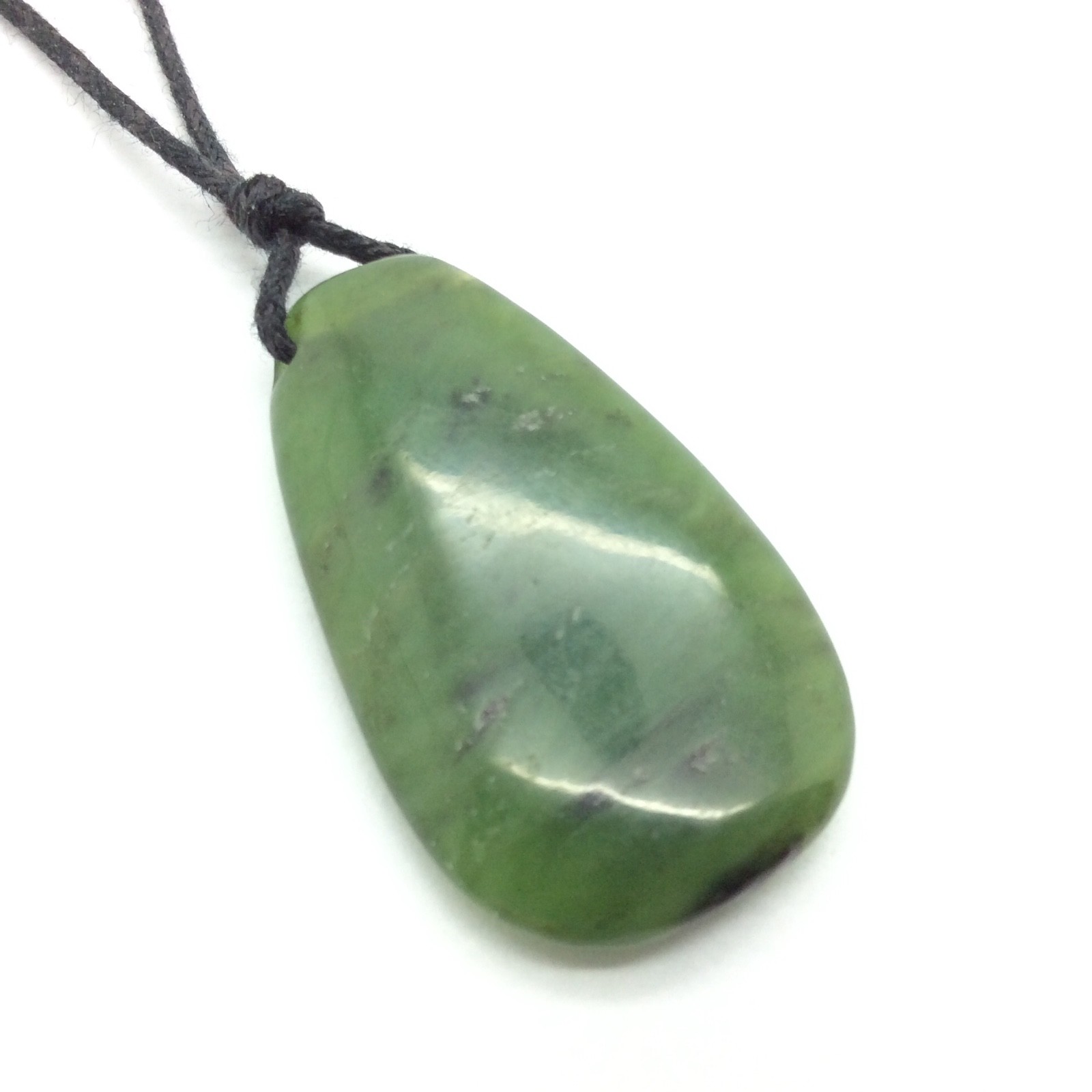 Canada Jade Drop Pendant Green Nephrite Jade Stone Necklace British Columbia #1