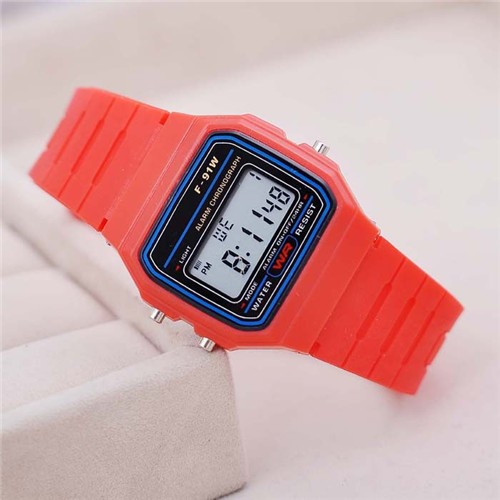 F 91W Classic Digital Resin Strap Watch Stopwatch Chronograph Sport Unisex Men