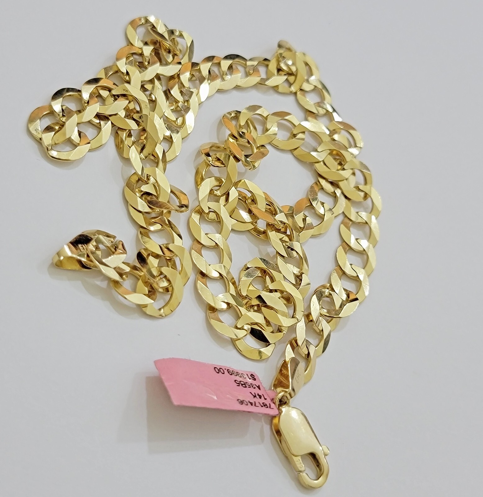 REAL 14k Gold Necklace Cuban Curb Link Chain Mens 10mm 20″ – 30 Inch SOLID 14kt