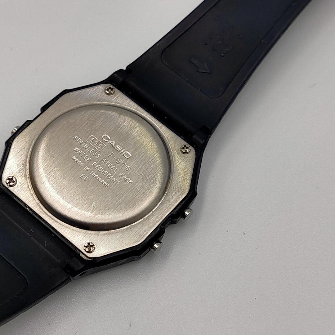 USED Casio F-91W Module 583 Digital Chronograph Watch