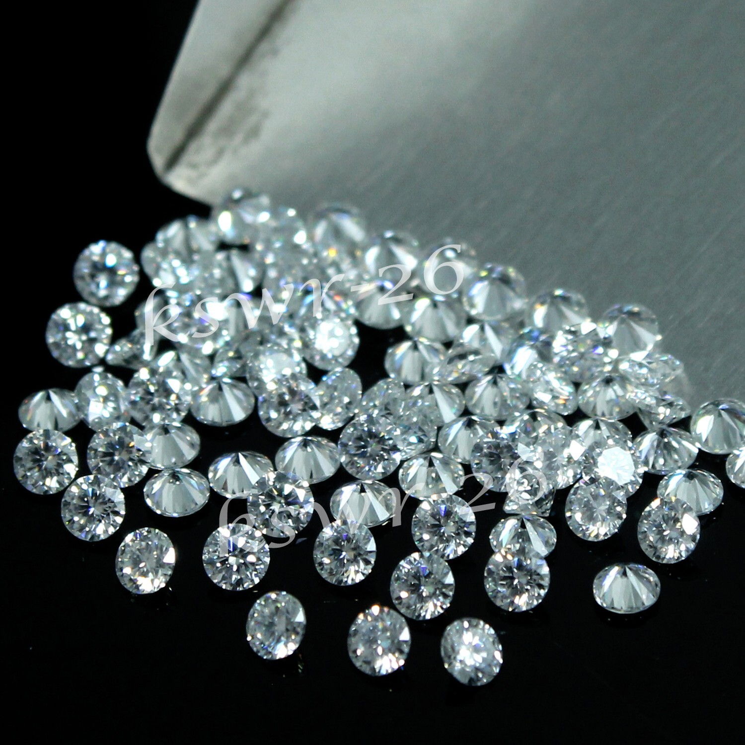 2.91 Ct Certified DE Color VVS1 Round Cut 0.80 MM Lab Grown Diamond 1000 Pcs #S1