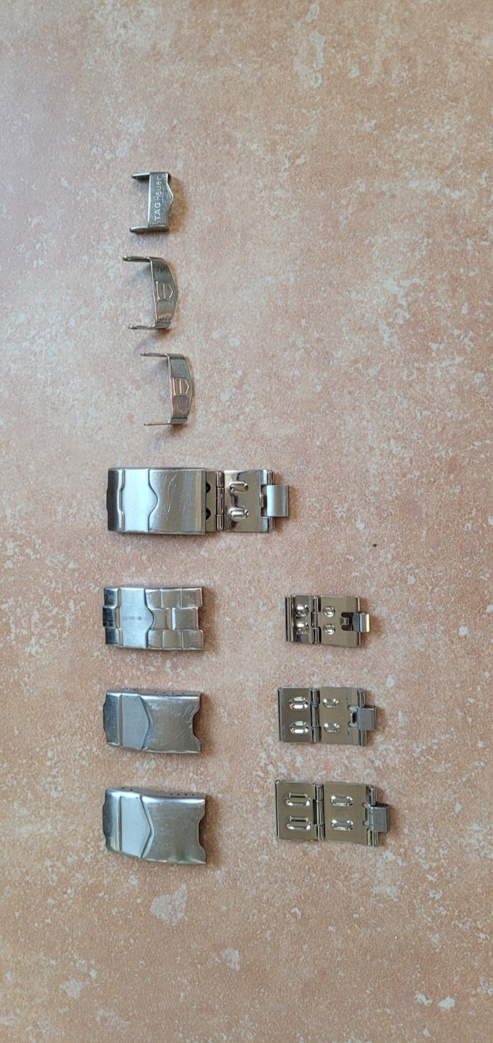 TAG Heuer Parts Lot Watch Security Clasp Band Link 2000 SEL Mens Midsize Models