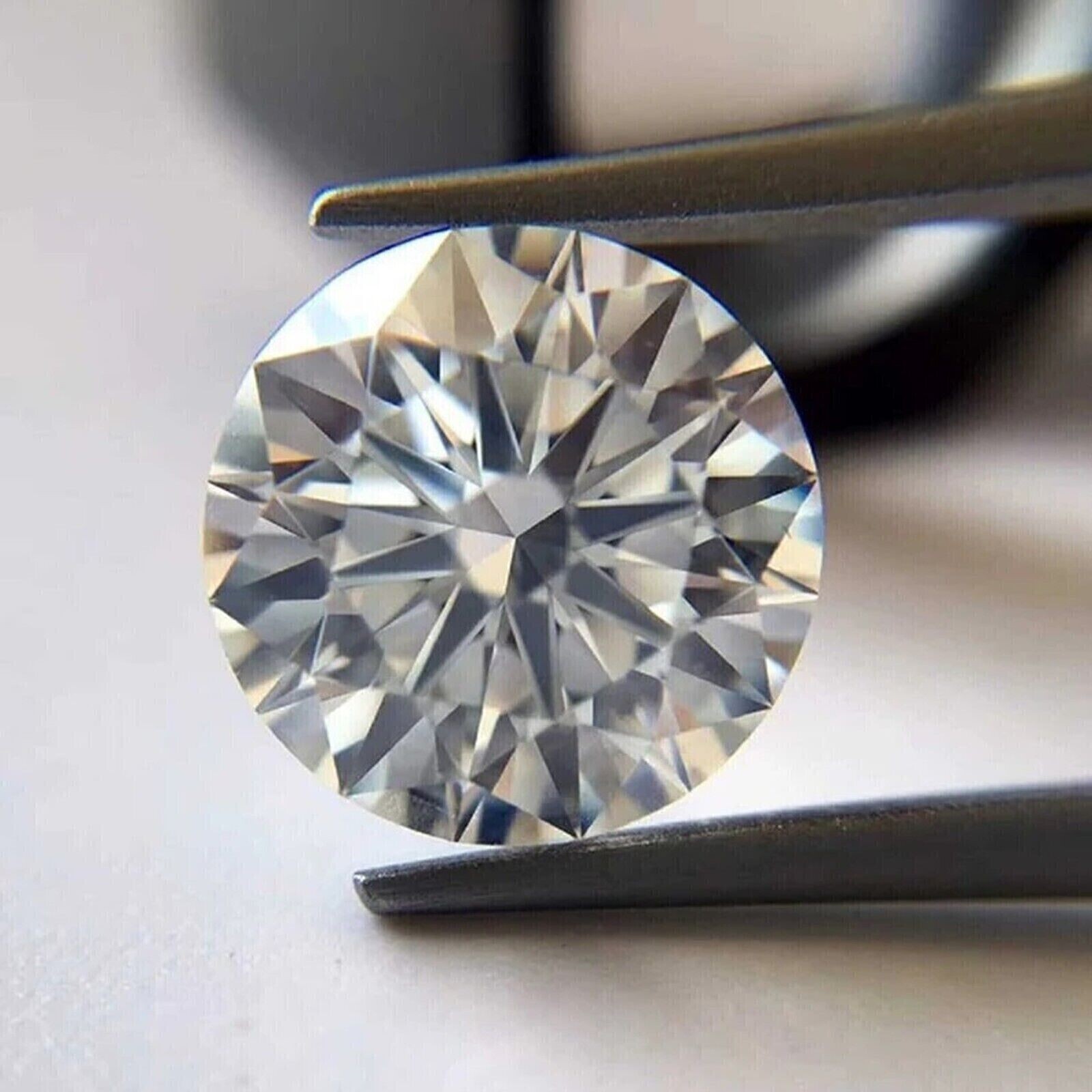 0.1-5ct GRA Certified D Color Loose Moissanite VVS1 Round Cut for Jewelry Making