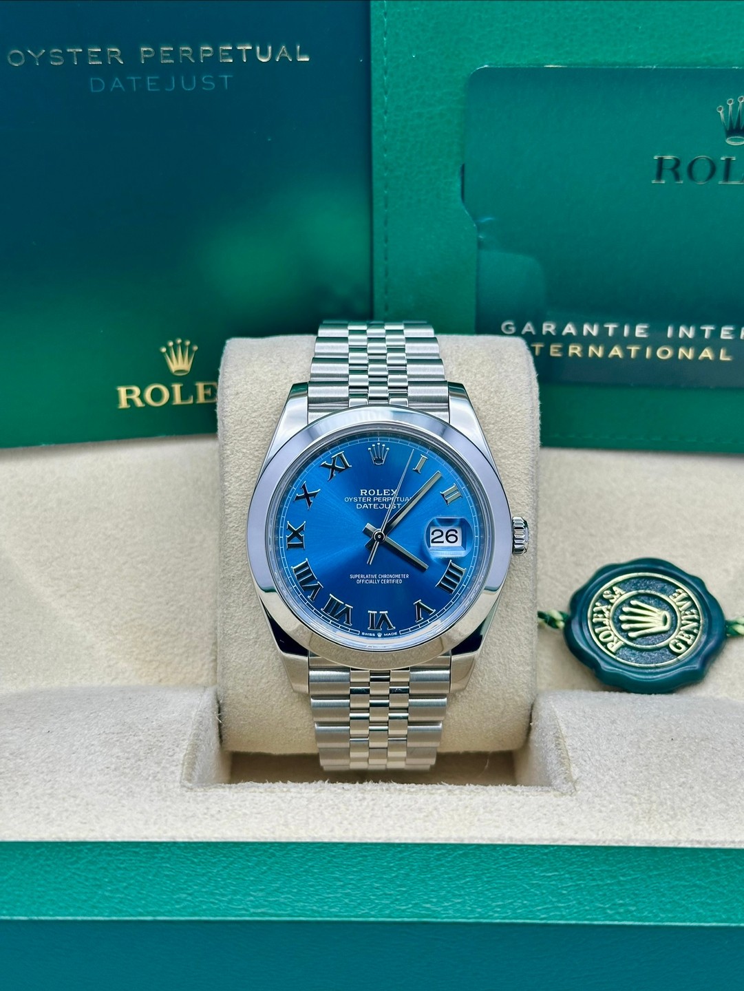 Rolex 126300 Blue Roman