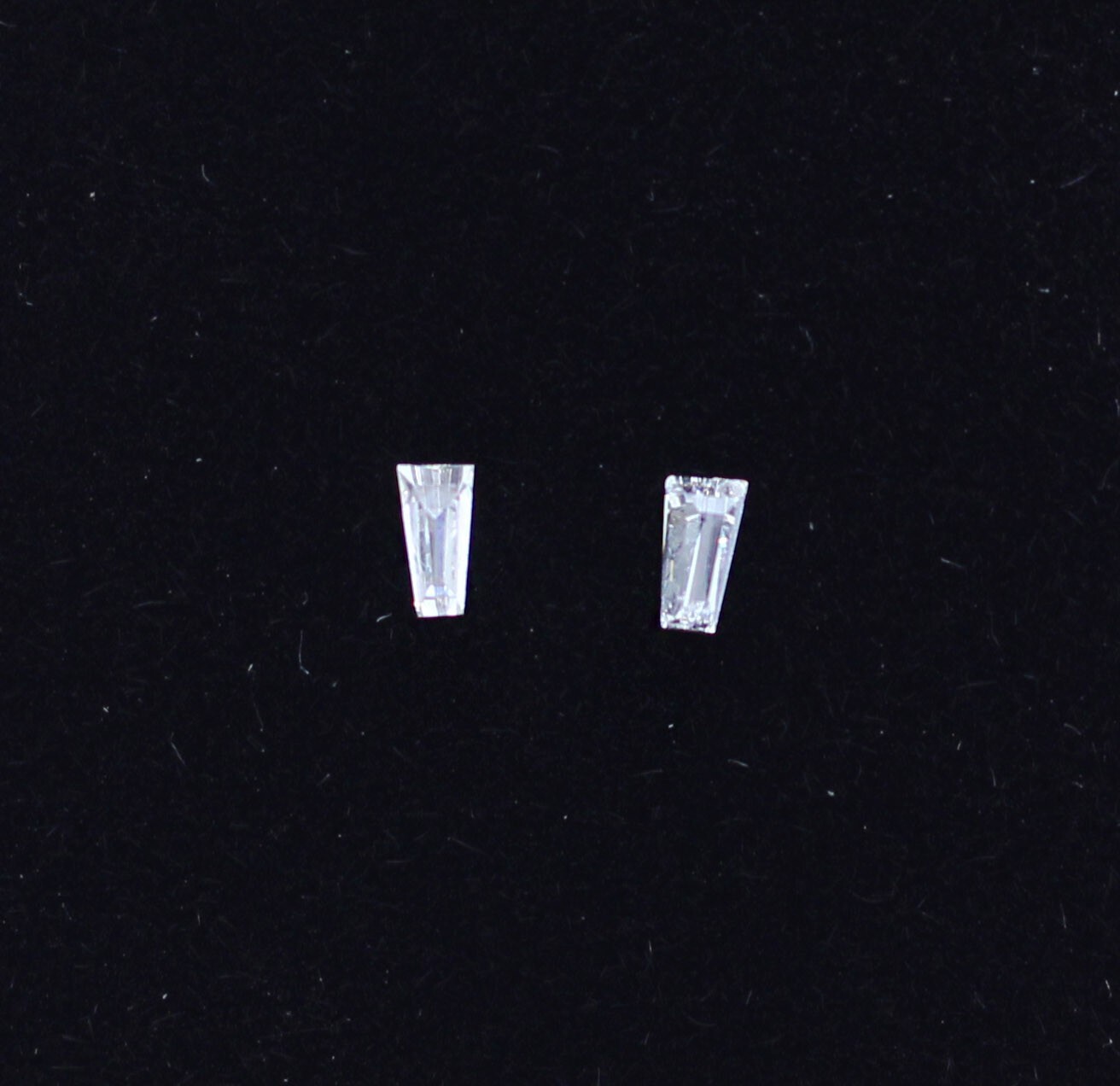 Natural 0.14ct Tapered Baguette Cut Loose Diamond Lot of 2