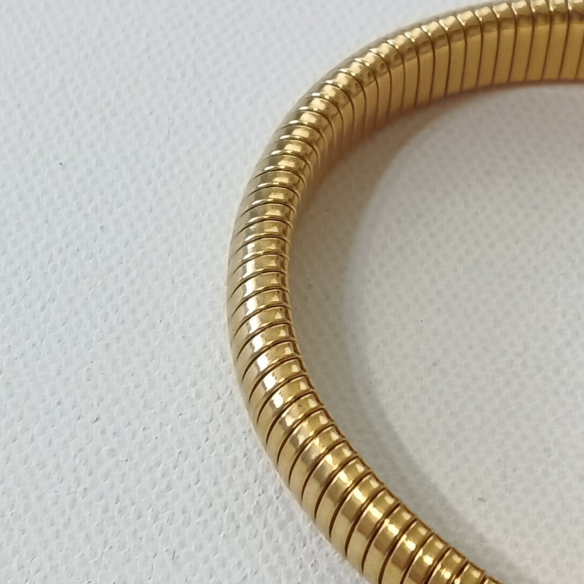 Women Bracelet Bangle 8 in length elastic stainless steel gold