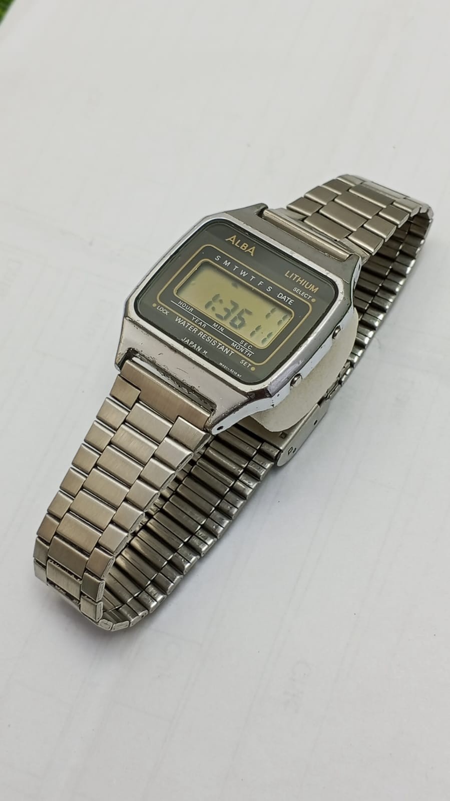 Alba Lithium W401-5050 A0 Quartz Digital Vintage Men’s Watch