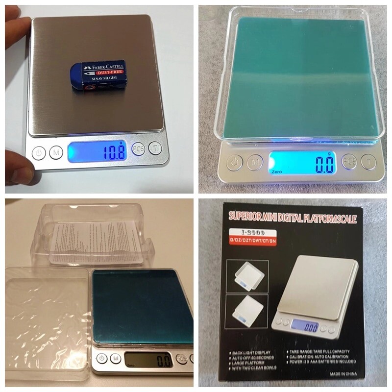 Digital Scale 2000g x 0.1g Jewelry Gold Silver Coin Gram Pocket Size Herb Grain