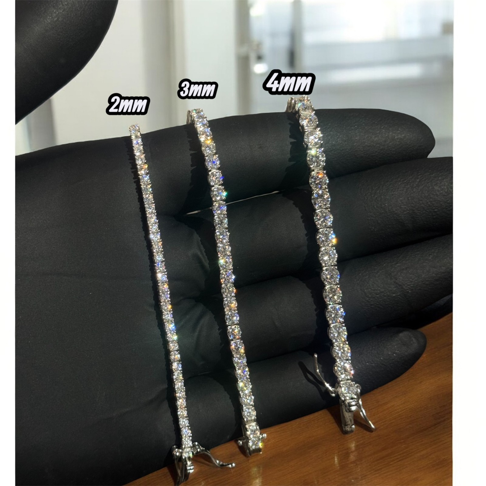 VVS1 Moissanite 925 sterling silver Tennis Bracelet for Women & Men