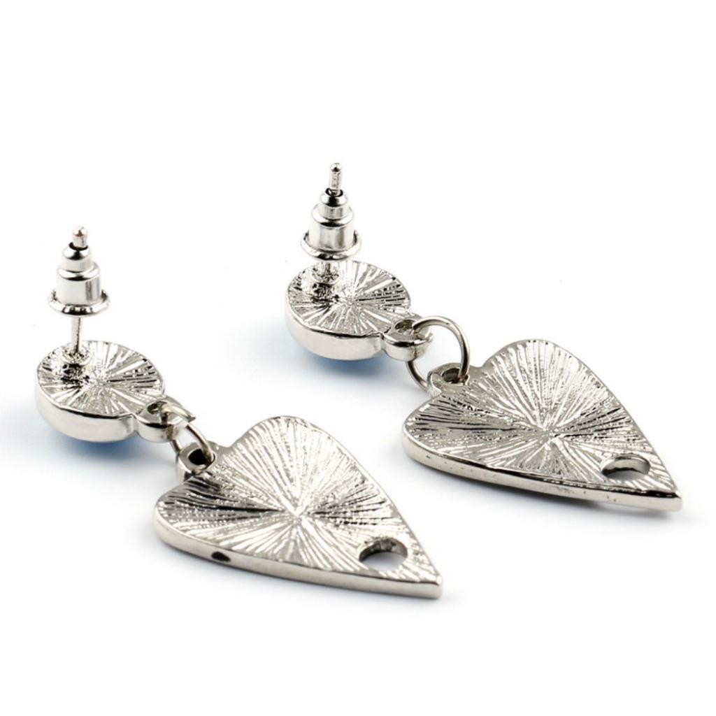 OUIJA PLANCHETTE EARRINGS 1.5″ Evil Eye Yes No Occult Stainless Steel Posts NEW