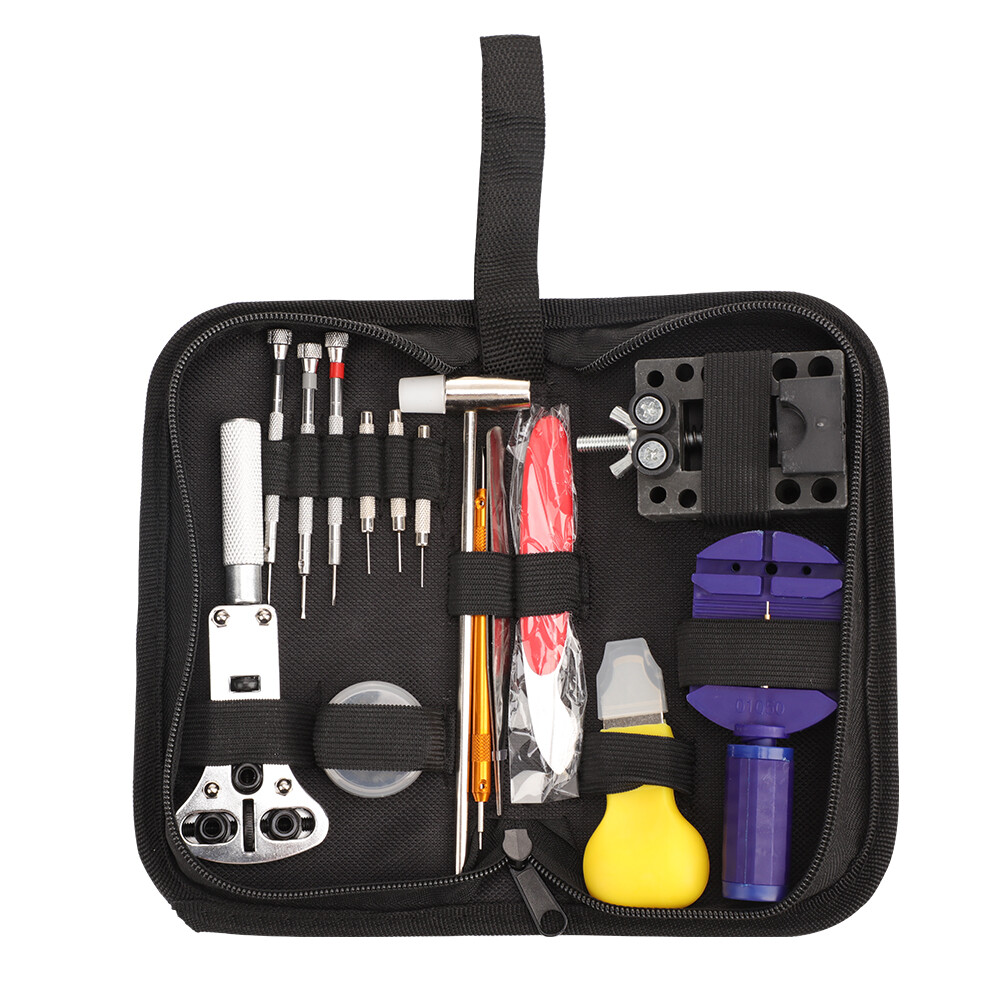 147 pcs Watch Repair Kit Watchmaker Back Case Remover Opener Link Pin Spring Bar
