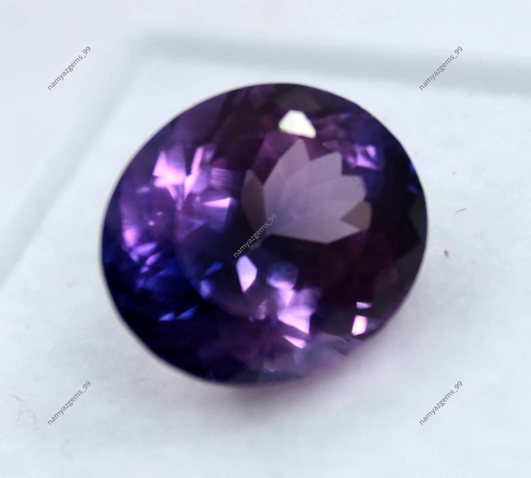 6 Ct Extremely Rare Natural Purple Tanzanite Oval Certified Loose Gemstone