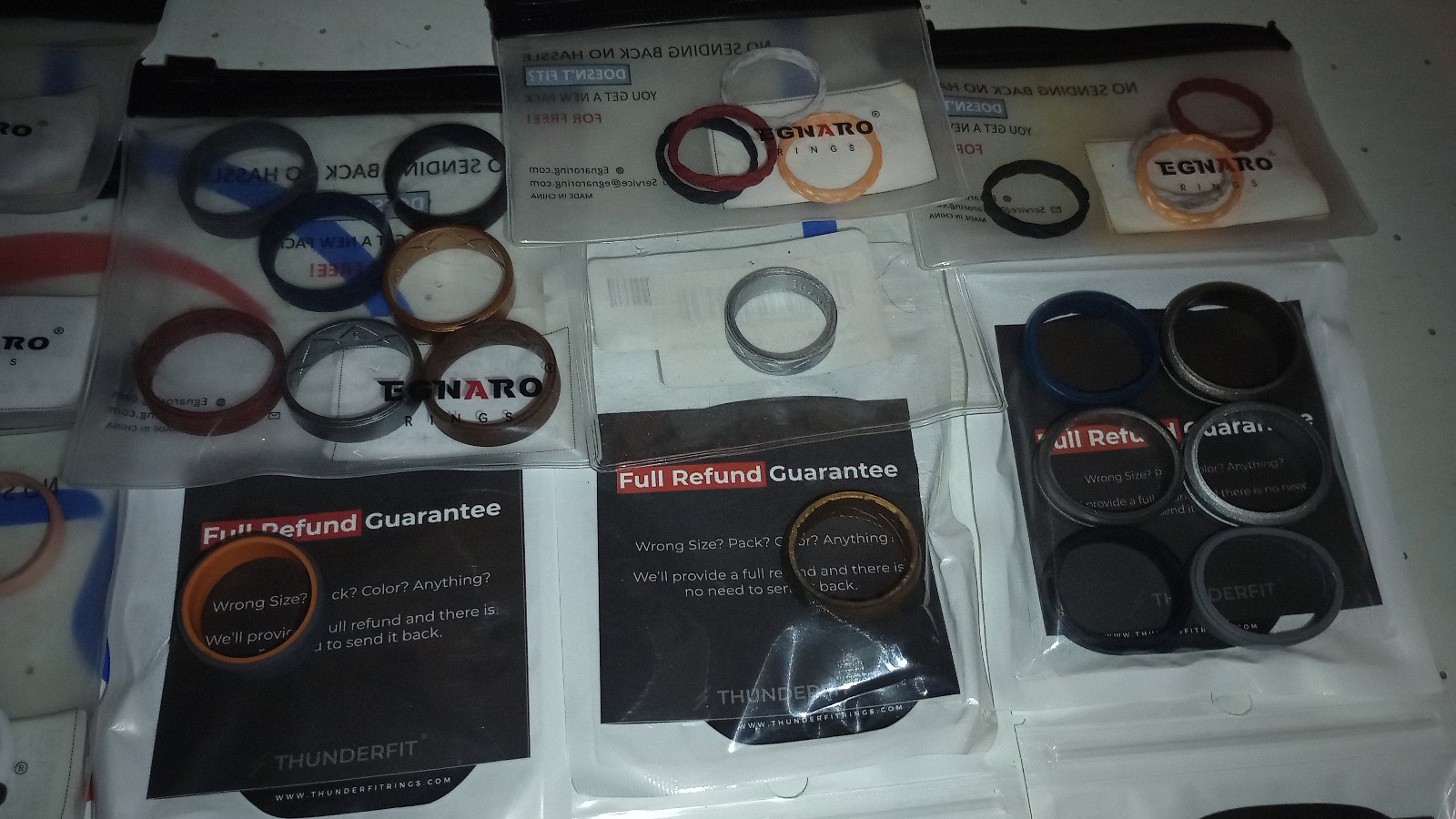 Lot of more than 50 Men & Women Silicone Wedding Bands Rubber Rings