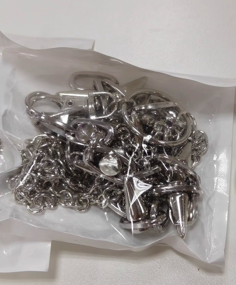 Fashion Silver Plated Alloy Conical Thorn Chain Link Punk Layered Jeans Chain