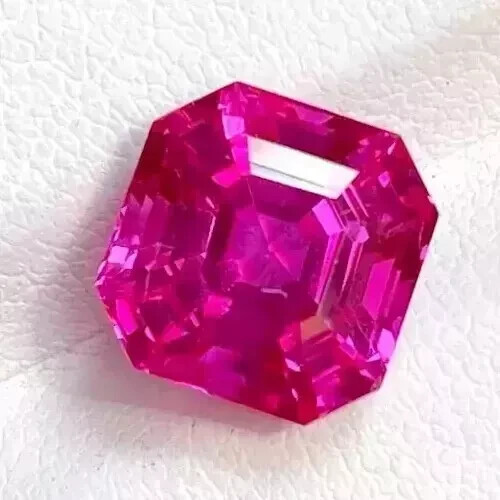 Natural 30.26 Ct AGL Certified Pink Sapphire Asscher Cut Loose Rare Gemstone